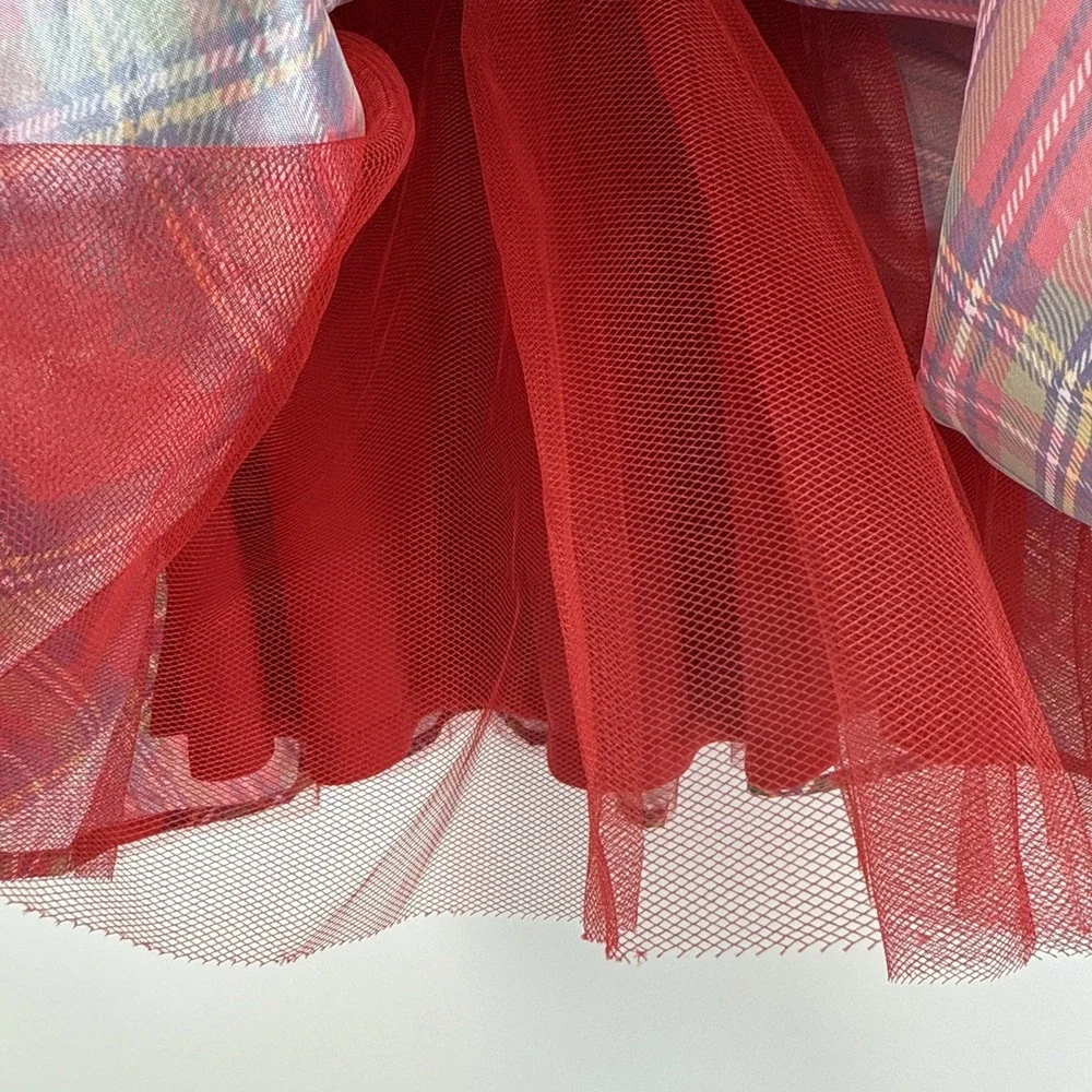 Barbie Tartan‎ And Velvet Holiday Dress 2T Ruffle